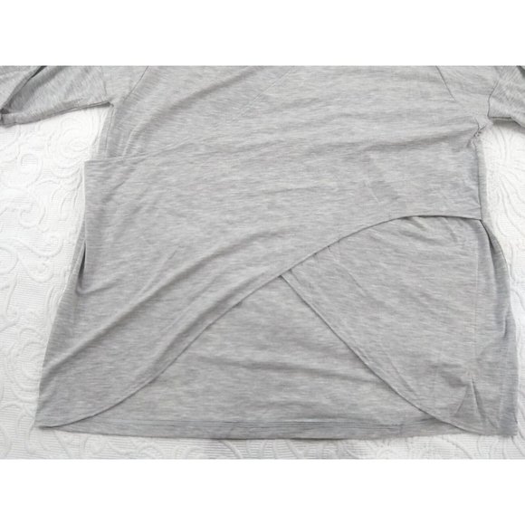 Victoria's Secret Gray embroidered long sleeves top with open back detail size L - Picture 5 of 12